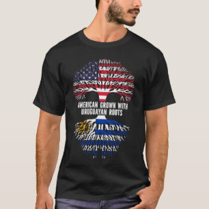 American Grown mit Uruguayan Roots USA Flag T-Shirt