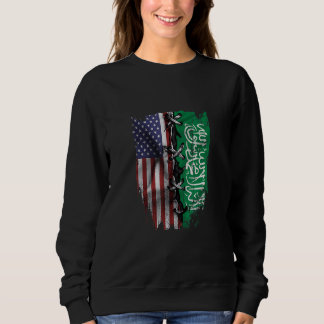 American Grown Saudi Arabian Roots USA Saudi Arabi Sweatshirt