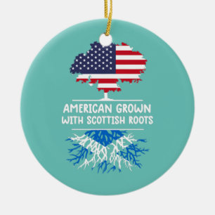 American Grown Scottish Roots Scotland Scotland Keramik Ornament