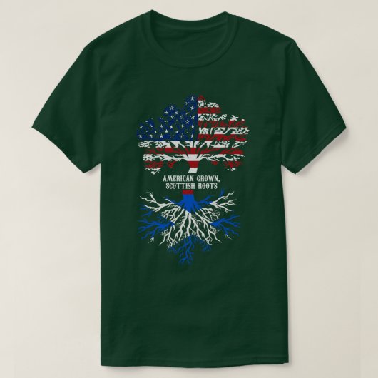American Grown Scottish Roots T-Shirt (Design vorne)