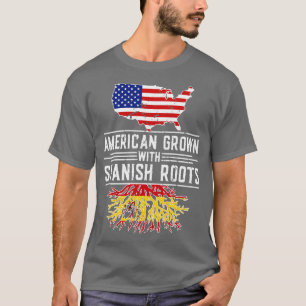 American Grown Spanish Roots Pride Spanien T-Shirt