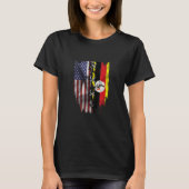 American Grown Ugandan Roots USA Uganda Flag T-Shirt (Vorderseite)
