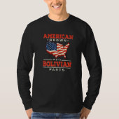 American Grown with Bolivian Parts Patriotic Boliv T-Shirt (Vorderseite)