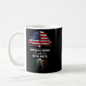 American Grown With Irish Roots 4th Of July Usa Fl Kaffeetasse (Links)