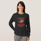 American Grown with Montenegrin Parts Patriotic Mo T-Shirt (Vorne ganz)