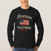 American Grown with Palestinian Parts Patriotic Na T-Shirt (Vorderseite)