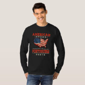 American Grown with Portuguese Parts Patriotic Por T-Shirt (Vorne ganz)