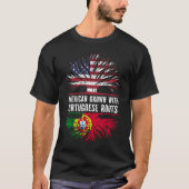 American Grown with Portuguese Roots USA Flag T-Shirt (Vorderseite)