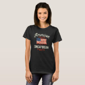 American Grown with Singaporean Parts Patriotic Na T-Shirt (Vorne ganz)