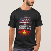 American Grown with Vietnamese Roots USA Flag Viet T-Shirt (Vorderseite)