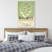 American Guide Series Volume on Illinois. Leinwanddruck (Insitu (Schlafzimmer))