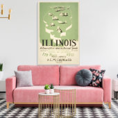 American Guide Series Volume on Illinois. Leinwanddruck (Insitu (Wohnzimmer))