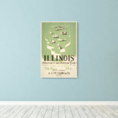 American Guide Series Volume on Illinois. Leinwanddruck (Insitu (Holzboden))