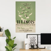 American Guide Series Volume on Illinois. Poster (Heimbüro)