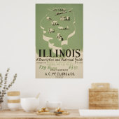 American Guide Series Volume on Illinois. Poster (Küche)