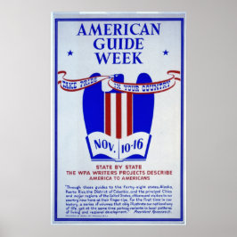 American Guide Week WPA Writer Poster