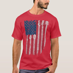 American Guitarist Guitar Lover Player 4. Juli T-Shirt