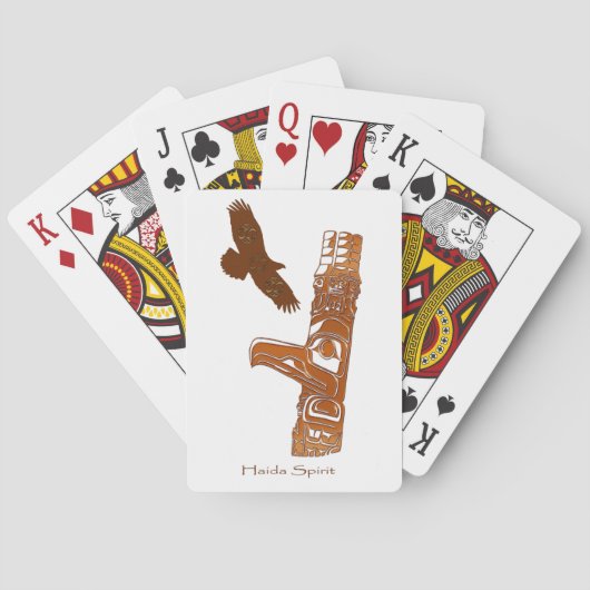 American Haida Totem Pole Card Deck Spielkarten (Rückseite)