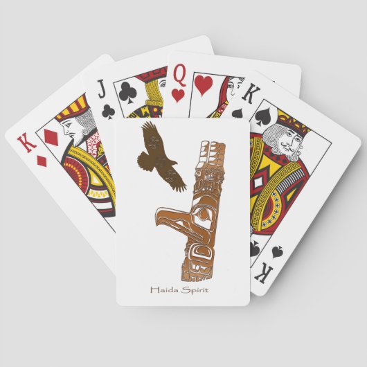 American Haida Totem Pole Card Deck Spielkarten (Rückseite)