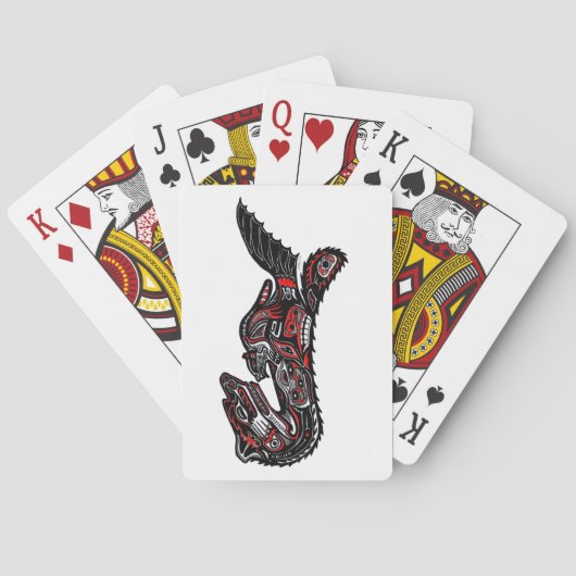 American Haida Totem Pole Card Deck Spielkarten (Rückseite)