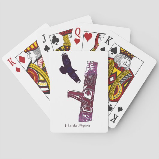 American Haida Totem Pole Card Deck Spielkarten (Rückseite)