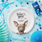 American Hairless Terrier Pappteller (Party)