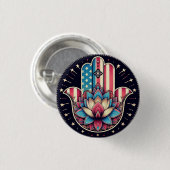 AMERICAN HAMSA BUTTON (Vorne & Hinten)
