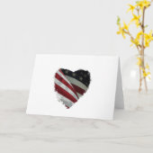 American Heart Flag Karte (Gelbe Blume)