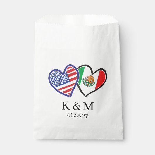 American Heart Flags Geschenktütchen (Vorderseite)