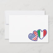American Heart Flags RSVP Karte (Rückseite)
