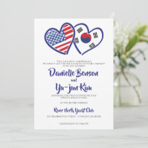 American Heart Flags Wedding