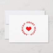 American Heart Month Einladung (Vorderseite)