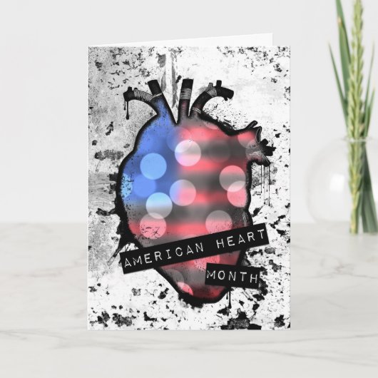 american heart month feiertagskarte (Vorderseite)