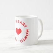 American Heart Month Kaffeetasse (VorderseiteRechts)