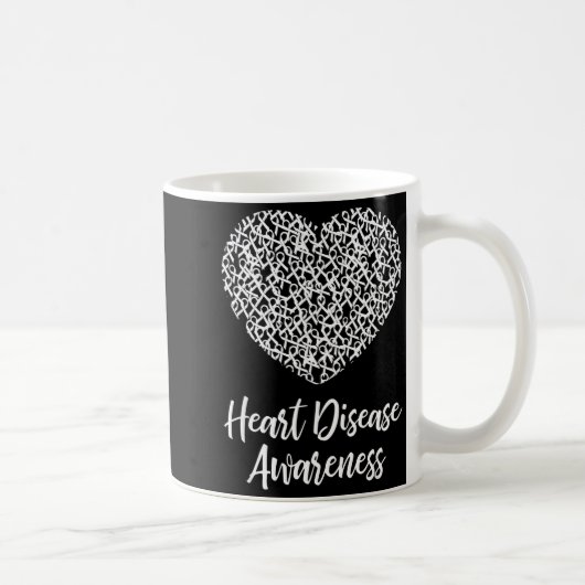 American Heart Month Suprt Tees Co Heart Disease A Kaffeetasse (Rechts)