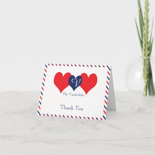 American Hearts Wedding Danke (Vorderseite)