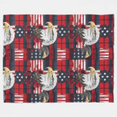 American Heritage Blanket Eagle Stolzdecke Fleecedecke (Vorderseite (Horizontal))