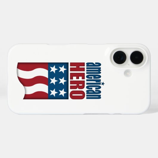 American Hero Case-Mate iPhone Hülle (Rückseite (Horizontal))