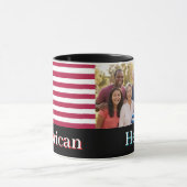 American Hero Patriotic USA Flag Personalized Mug Tasse (Zentrum)
