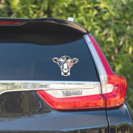 American Hipster Cow Car Decal Aufkleber