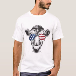 American Hipster Cow T-Shirt