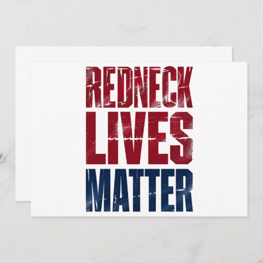 American Holiday Redneck Matter 4. Juli USA Einladung (Vorne/Hinten)