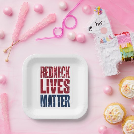 American Holiday Redneck Matter 4. Juli USA Pappteller (Party)