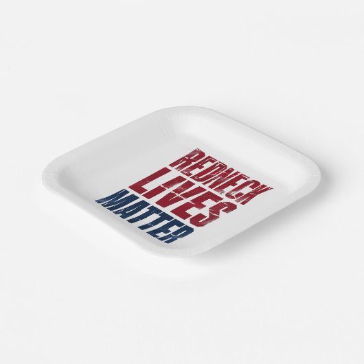 American Holiday Redneck Matter 4. Juli USA Pappteller (Gewinkelt)