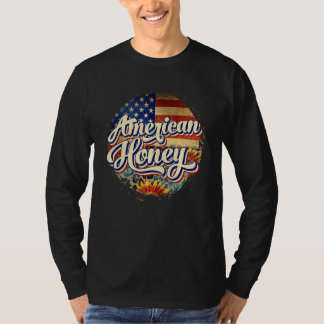 American Honey 4. Juli America Flag Leopard Su T-Shirt