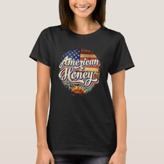American Honey 4. Juli America Flag Leopard Su T-Shirt