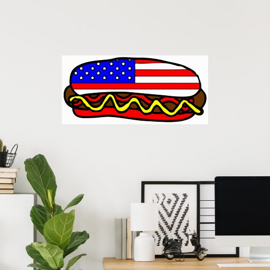 American Hot Dog Poster (Heimbüro)