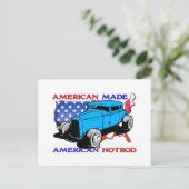 American Hotrod Chopped Postkarte (Stehend Vorderseite)