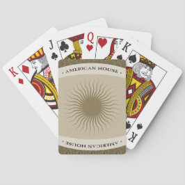 American House Playing Cards - Bronze Spielkarten