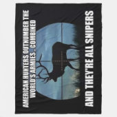 AMERICAN HUNTERS FLEECEDECKE (Vorderseite)